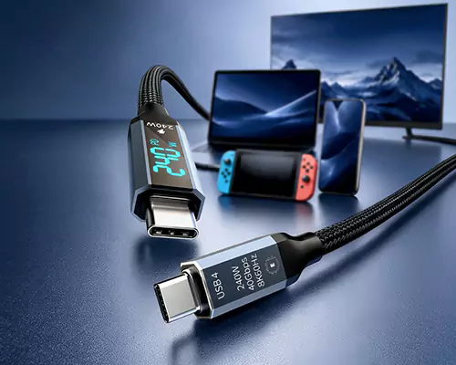 240W fast charging cable, handling all charging data in one go