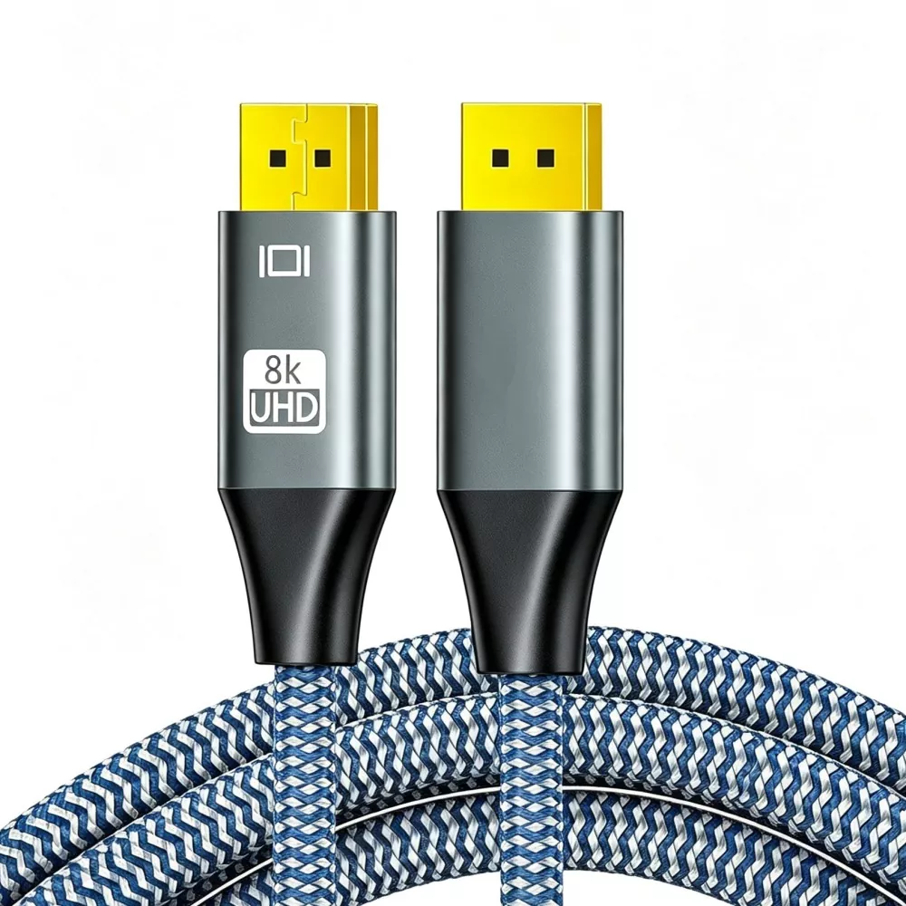 Aluminum Alloy Shell DP2.1 Male to DP Male Cable