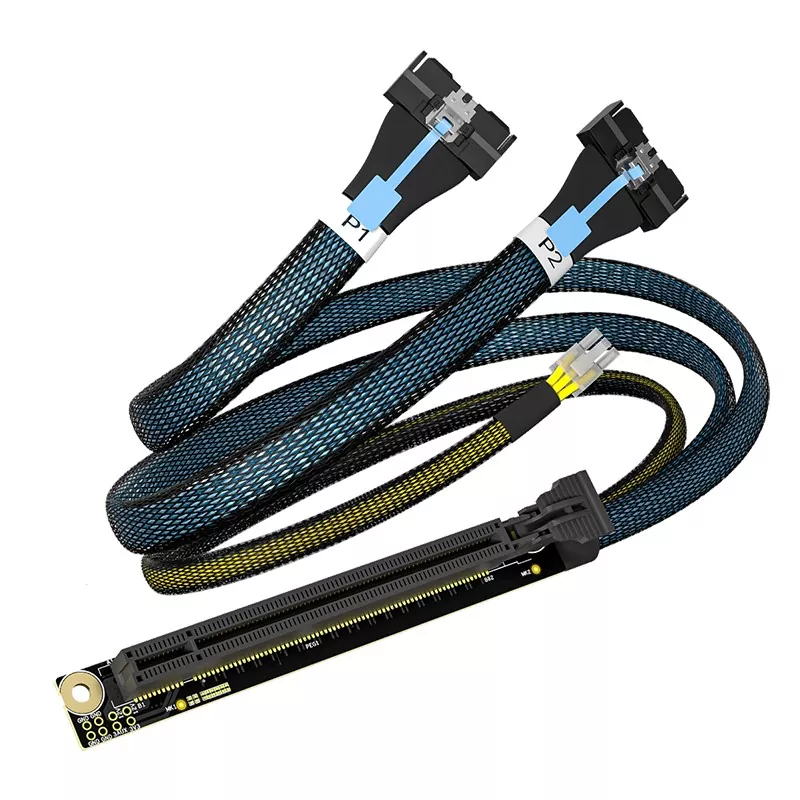 PCIe X16 to 2MCIO 8X Cable