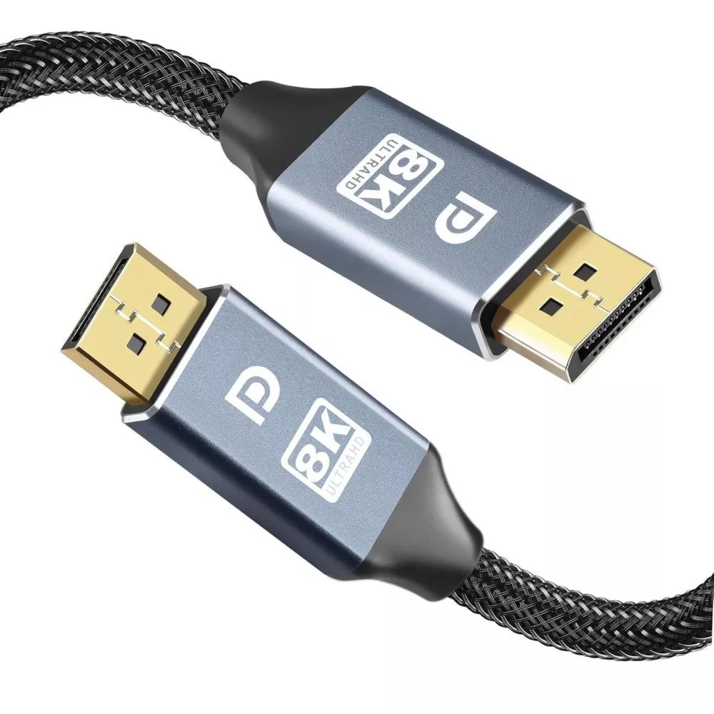 Zinc Alloy Shell DP2.1 Male to DP Male Cable